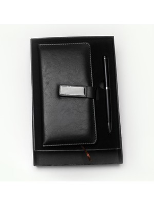 Deri Ajanda & Kalem Kutulu Hediye Seti