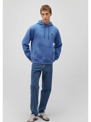 Mavi Kapşonlu Unisex Sweatshirt 065809-70872