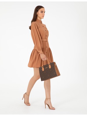 Pierre Cardin Kadın Kahverengi Kol Çantası 50307597-VR029