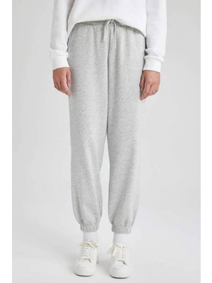 Defacto Kadın Trousers S7370AZ Grey Melange Yüksek Konforlu Eşofman Modeli