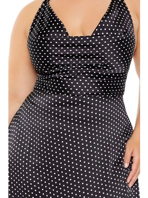 F21 Plus Size Halter Yaka Elbise