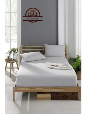 Otelvıo Pamuklu Ranforce Kumaş Lastikli Fitted Yastıklı Çarşaf Seti (Tüm Ebatlar)