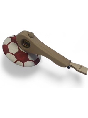 Hedea Fırtına Top Ahşap Topaç Kırmızı