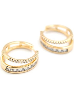 Royaleks Taşlı Küpe - Altın