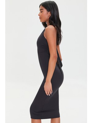 F21 Göğüs Dekolteli Halter Yaka Elbise