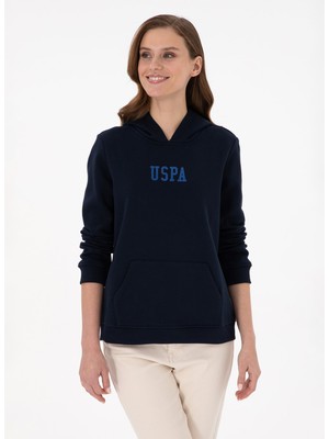 U.S. Polo Assn. Kapüşon Yaka Lacivert Kadın Sweatshirt GIZMO-SK024