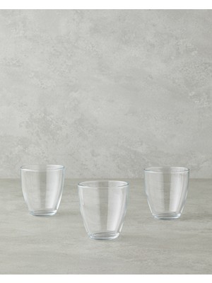English Home Flux Cam 3'lü Bardak 285 ml Şeffaf