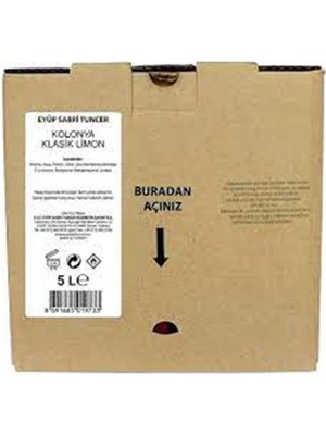 Eyüp Sabri Tuncer 5lt Limon  Kolonyası (5lt Bag IN Box Endüstriyel)
