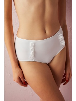 Penti Beyaz Basic Yüksek Bel Bikini Altı