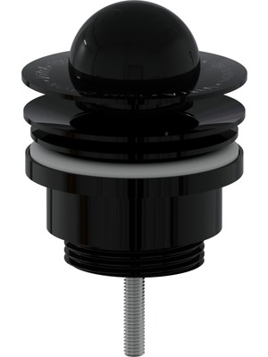 Vitra Liquid A4517039 Lavabo Yuvarlak Süzgeci Basmalı Parlak Siyah