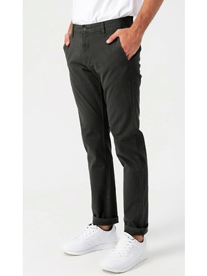 Dockers Smart 360 Flex Ultimate Chino Antrasit Erkek Dar Paça Slim Fit Pantolon 79488-0018