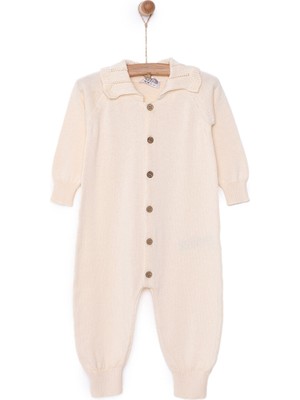 HelloBaby Yenidoğan Kız Triko Patiksiz Tulum Kız Bebek