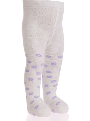 HelloBaby Kız Çiçek Desenli Havlu Külotlu Çorap Kız Bebek