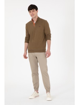 U.S. Polo Assn. Erkek Açık Haki Pantolon (Kanvas-Chino) 50291174-VR183