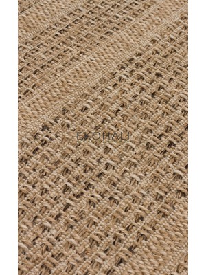 Eko Halı Salda Koleksiyonu  Jüt Görünümlü Sisal Kilim Sld 01 Natural