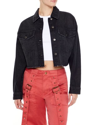 F21 Denim Trucker Ceket