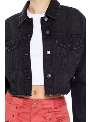 F21 Denim Trucker Ceket