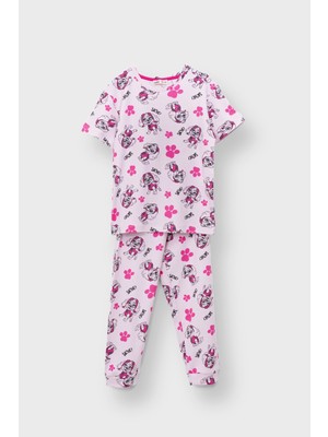 Sevimli Skye Kız Çocuk Pijama Takımı (Karakter Desenli)