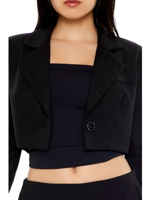 Crop Blazer Ceket