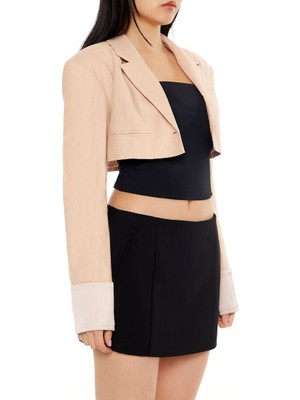 Boxy Crop Blazer Ceket