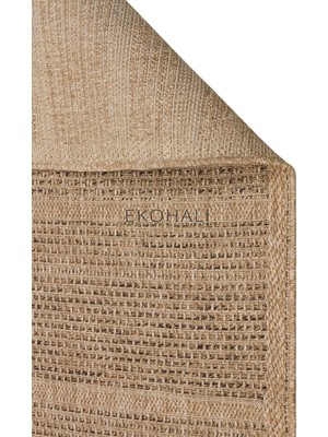 Eko Halı Salda Koleksiyonu  Jüt Görünümlü Sisal Kilim Sld 01 Natural