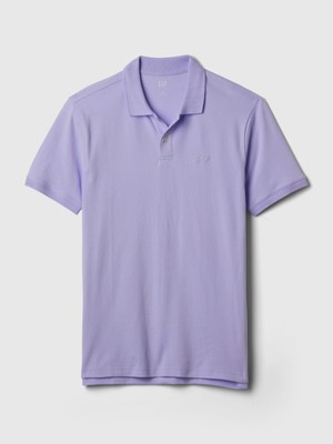 Gap Erkek Lila  Logo Piqué Polo Yaka T-Shirt