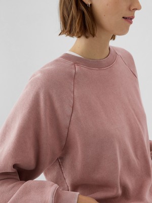 Gap Kadın Pembe Vintage Soft Raglan Sweatshirt