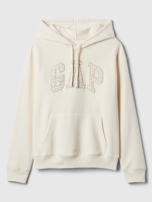 Gap Kadın Kırık Beyaz  Logo Fleece Sweatshirt