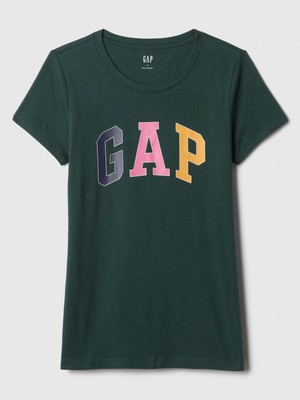 Gap Kadın Yeşil  Logo T-Shirt