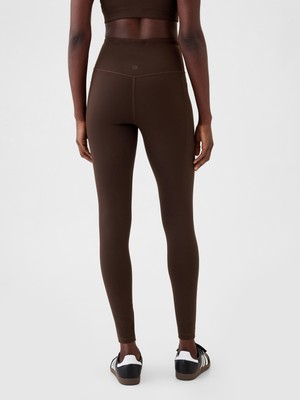 Gap Kadın Kahverengi fit High Rise Power Full Length Legging Tayt