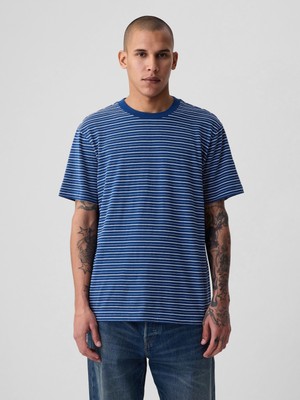 Gap Erkek Mavi Original T-Shirt