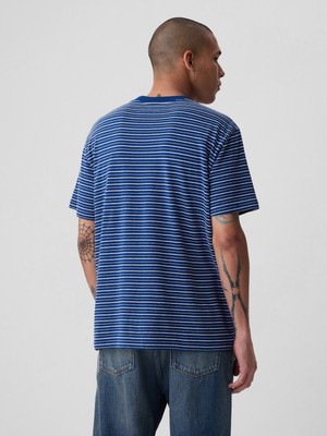 Gap Erkek Mavi Original T-Shirt