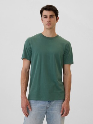 Gap Erkek Yeşil Everyday Soft Sıfır Yaka T-Shirt