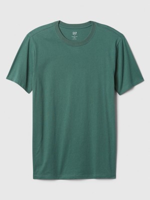 Gap Erkek Yeşil Everyday Soft Sıfır Yaka T-Shirt