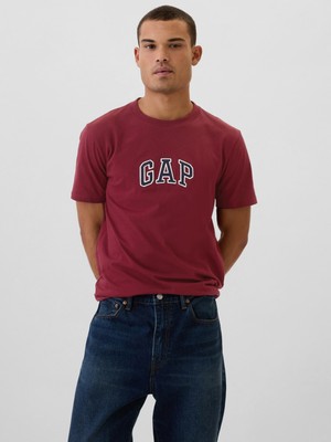 Gap Erkek Kırmızı  Logo T-Shirt