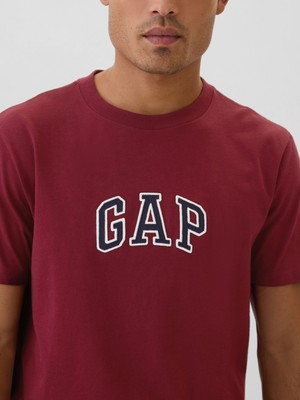 Gap Erkek Kırmızı  Logo T-Shirt