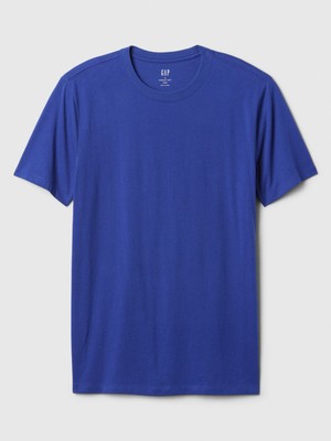 Gap Erkek Mavi Everyday Soft Sıfır Yaka T-Shirt