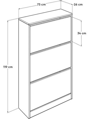 My Design 3 Katlı Düşer Ayakkabılık