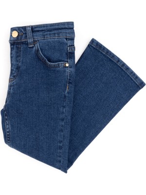 U.S. Polo Assn. Kız Çocuk Mavi Jean Pantolon 50298528-DN0022