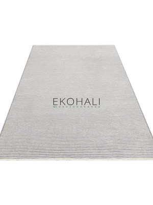 Eko Halı Ada Koleksiyonu Dokuma Kilim Ada Plain Gri