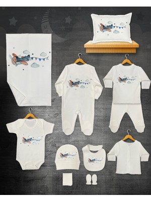 11 Lİ İSİMLİ HASTANE ÇIKIŞ SETİ ORGANİK PAMUK