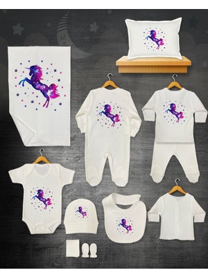 11 Lİ İSİMLİ HASTANE ÇIKIŞ SETİ ORGANİK PAMUK