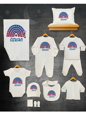 11 Lİ İSİMLİ HASTANE ÇIKIŞ SETİ ORGANİK PAMUK