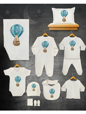 11 Lİ İSİMLİ HASTANE ÇIKIŞ SETİ ORGANİK PAMUK