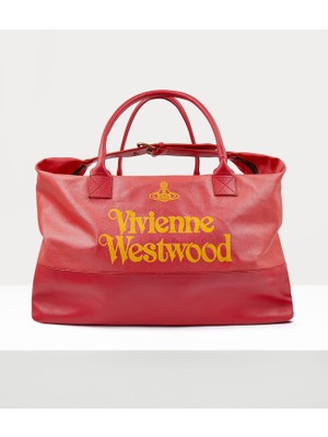 Vivienne Westwood Studio Shopper, Kontrast Harfli, 'arm And Cutlass' Yumuşak Deri