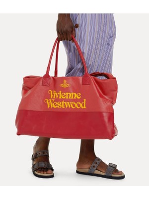 Vivienne Westwood Studio Shopper, Kontrast Harfli, 'arm And Cutlass' Yumuşak Deri