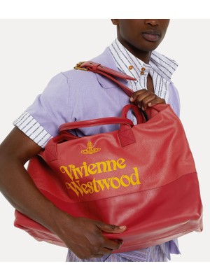 Vivienne Westwood Studio Shopper, Kontrast Harfli, 'arm And Cutlass' Yumuşak Deri