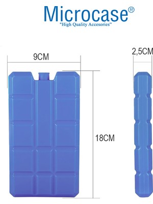 Microcase 400ML Içi Su Dolu Buz Kasedi 48 Saat Korumalı Buz Aküsü 4 Adet AL4655