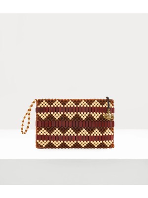 Bianca Clutch Bileklikli Tasarım, Altın Tonlu Donanım ve Üst Fermuar Kapanış