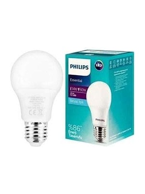 Philips 8W 720 Lümen E27 6500K Beyaz Işık %85 Enerji Tasaruflu